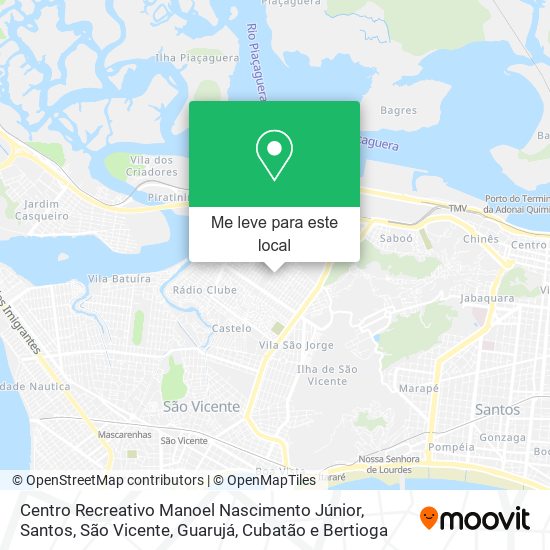 Centro Recreativo Manoel Nascimento Júnior mapa