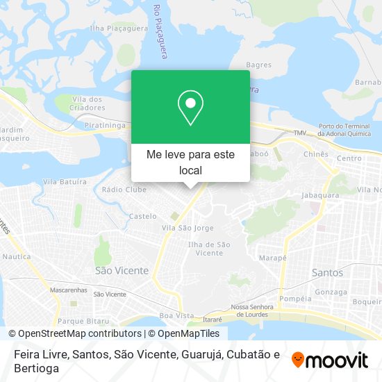 Feira Livre mapa