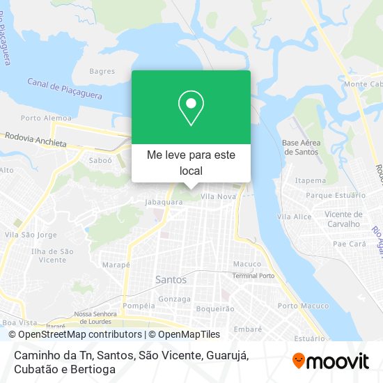 Caminho da Tn mapa