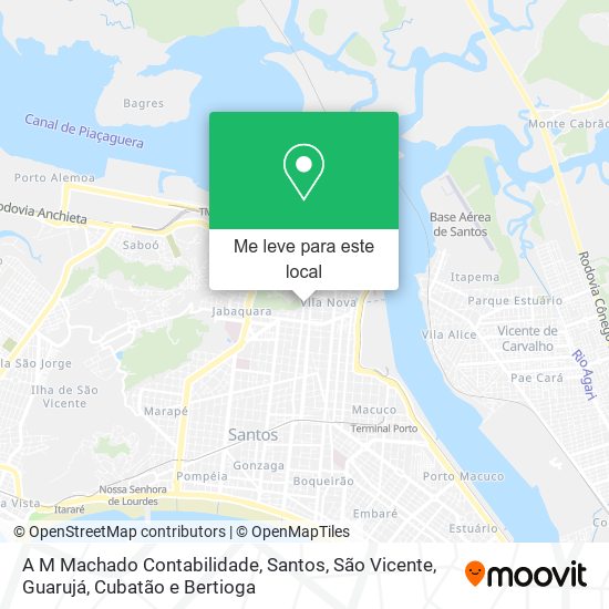 A M Machado Contabilidade mapa