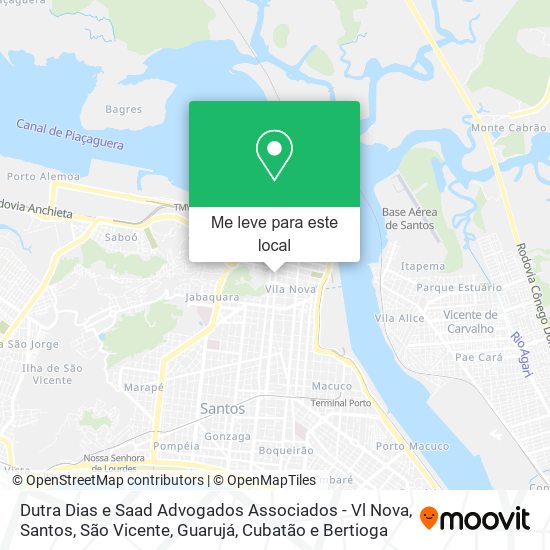 Dutra Dias e Saad Advogados Associados - Vl Nova mapa