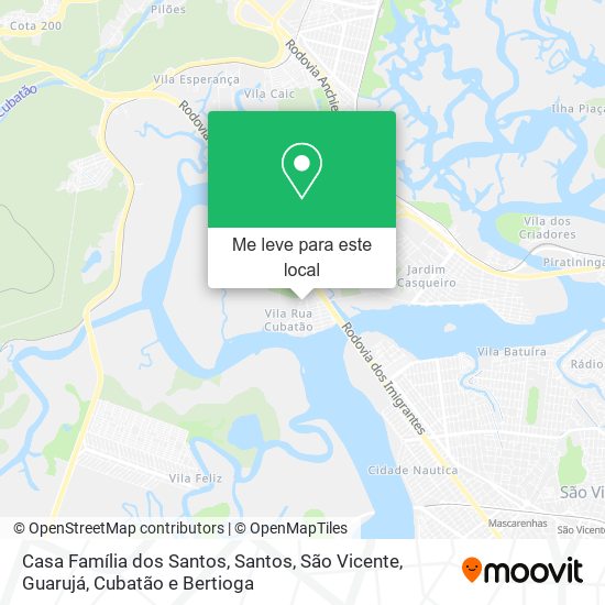 Casa Família dos Santos mapa