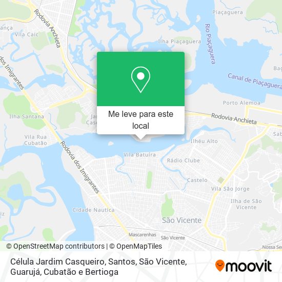 Célula Jardim Casqueiro mapa