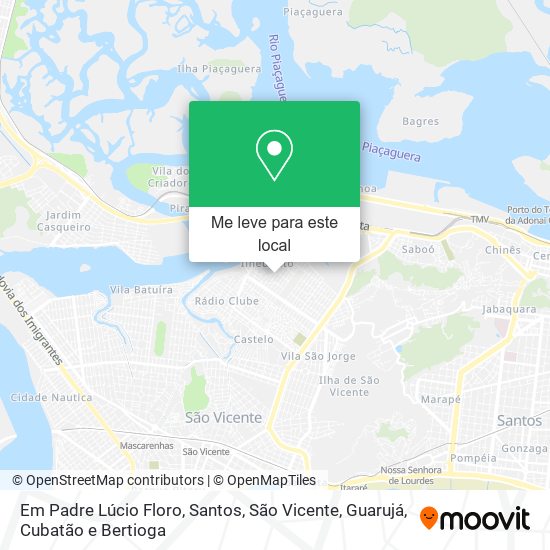 Em Padre Lúcio Floro mapa