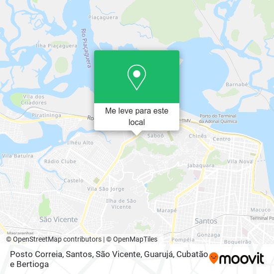 Posto Correia mapa