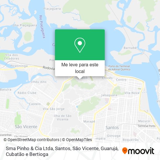 Sma Pinho & Cia Ltda mapa