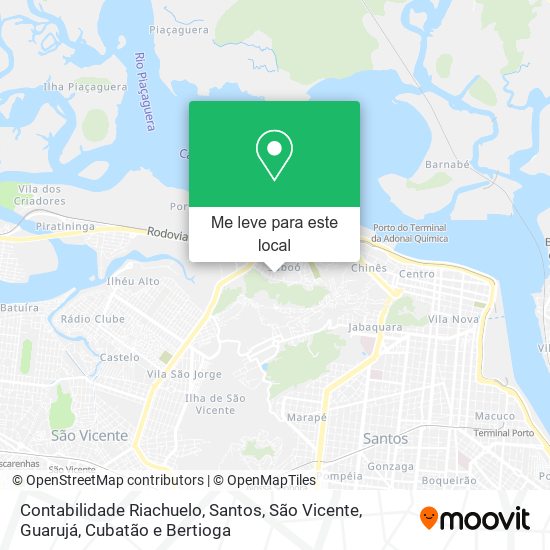 Contabilidade Riachuelo mapa