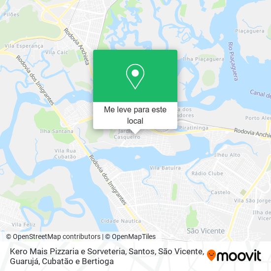 Kero Mais Pizzaria e Sorveteria mapa