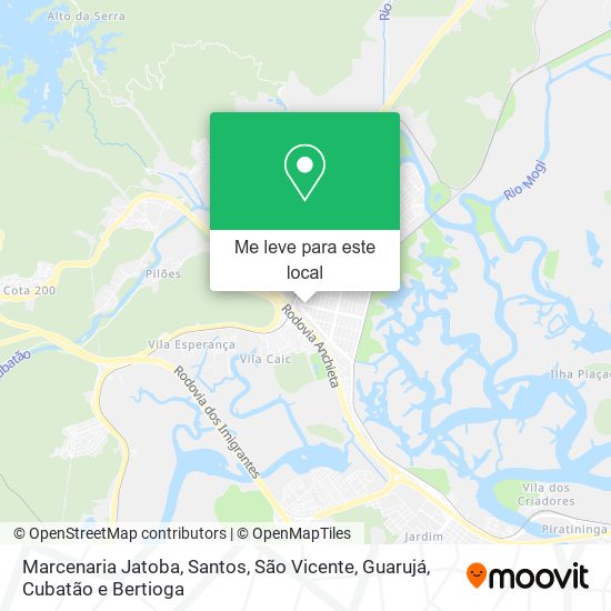 Marcenaria Jatoba mapa