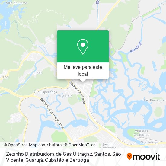 Zezinho Distribuidora de Gás Ultragaz mapa