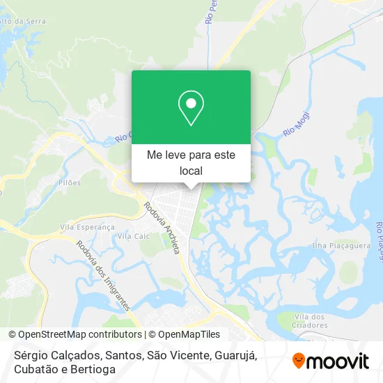 Sérgio Calçados mapa