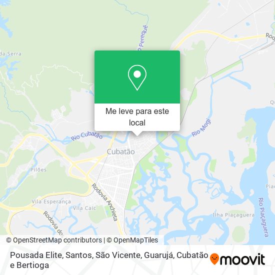 Pousada Elite mapa