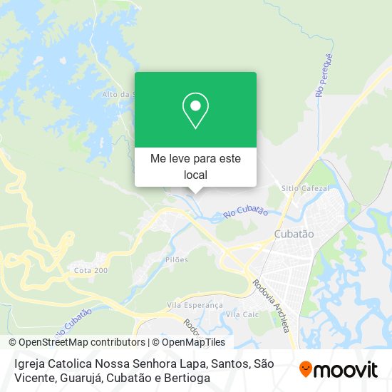Igreja Catolica Nossa Senhora Lapa mapa