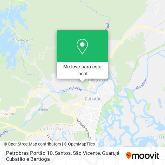 Petrobras Portão 10 mapa