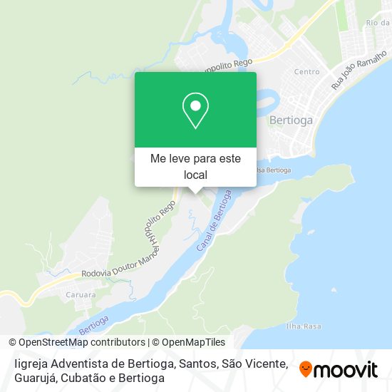 Iigreja Adventista de Bertioga mapa