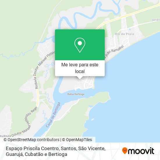 Espaço Priscila Coentro mapa