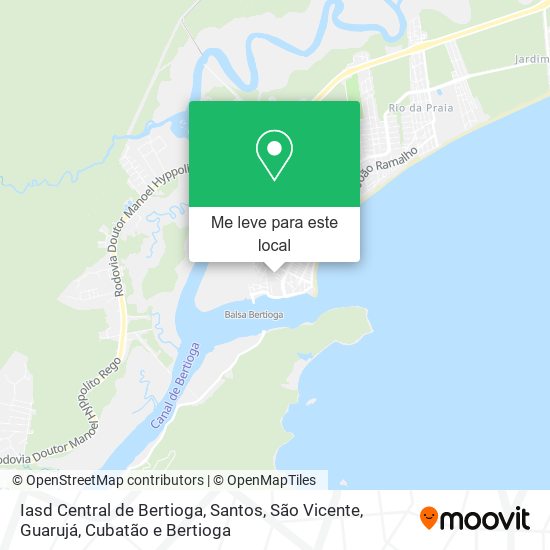 Iasd Central de Bertioga mapa