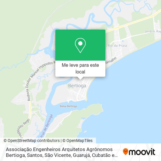 Associação Engenheiros Arquitetos Agrônomos Bertioga mapa