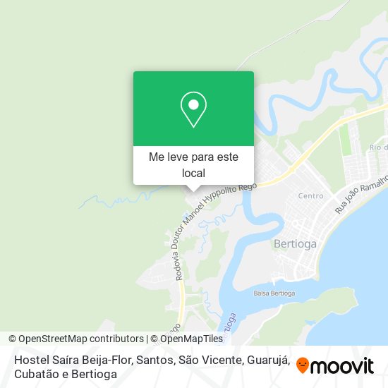 Hostel Saíra Beija-Flor mapa