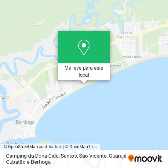 Camping da Dona Cida mapa