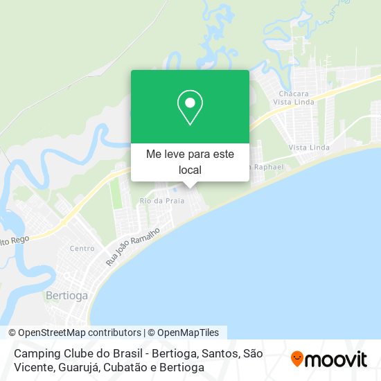 Camping Clube do Brasil - Bertioga mapa