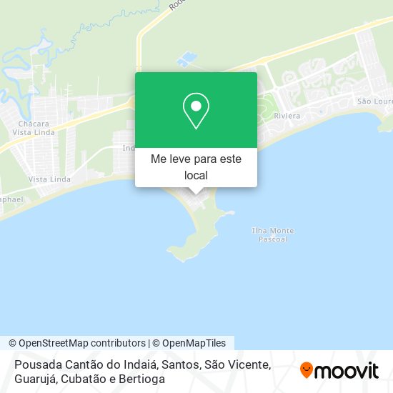 Pousada Cantão do Indaiá mapa
