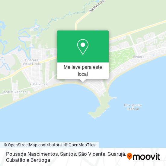 Pousada Nascimentos mapa