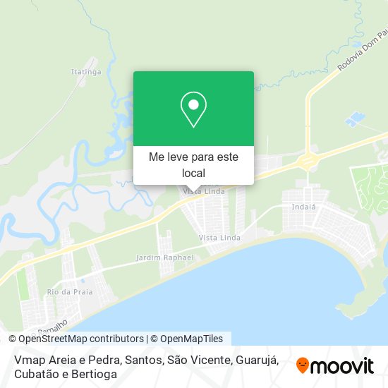 Vmap Areia e Pedra mapa