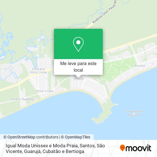 Igual Moda Unissex e Moda Praia mapa