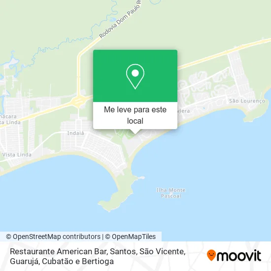 Restaurante American Bar mapa