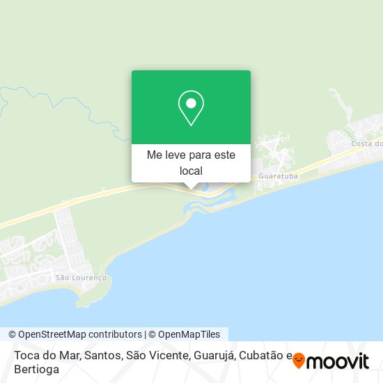 Toca do Mar mapa