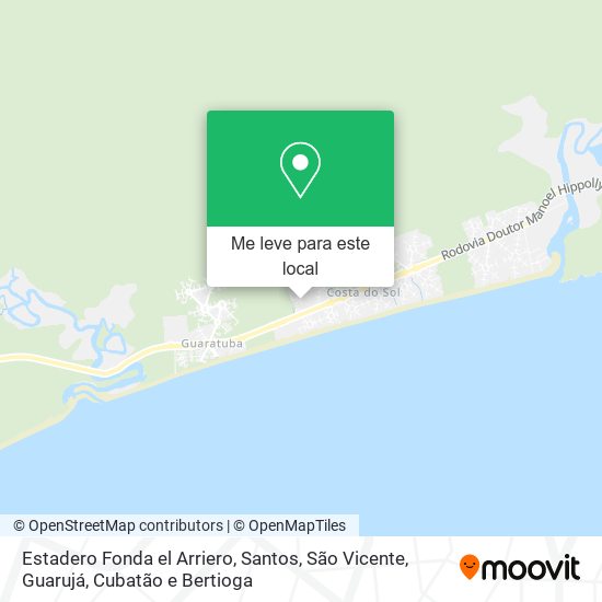 Estadero Fonda el Arriero mapa