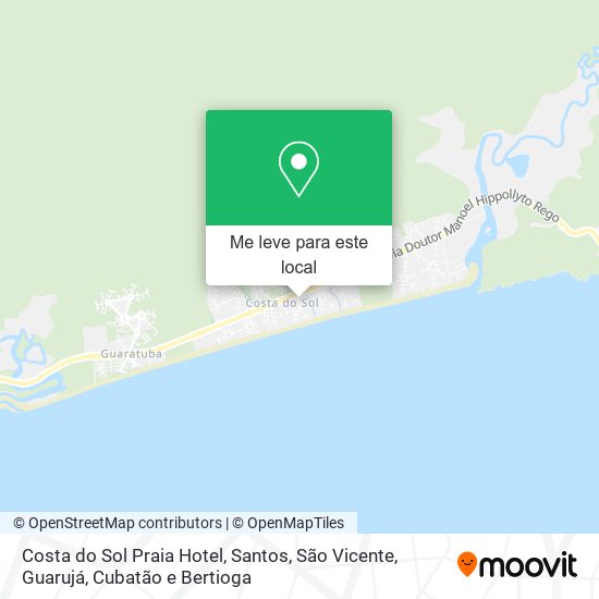 Costa do Sol Praia Hotel mapa