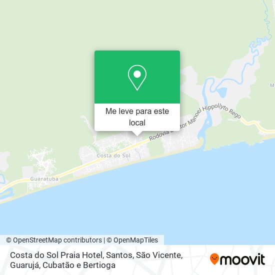 Costa do Sol Praia Hotel mapa