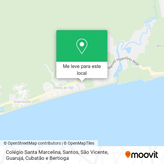 Colégio Santa Marcelina mapa