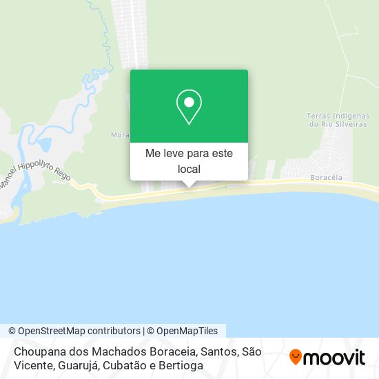 Choupana dos Machados Boraceia mapa