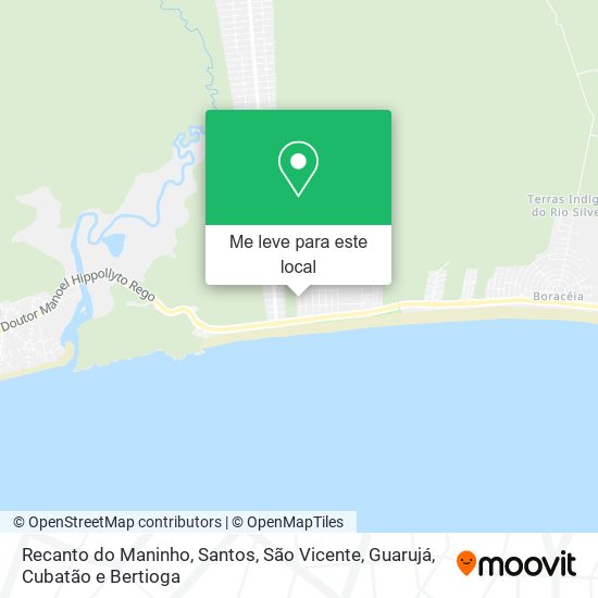 Recanto do Maninho mapa