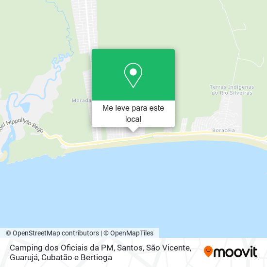 Camping dos Oficiais da PM mapa