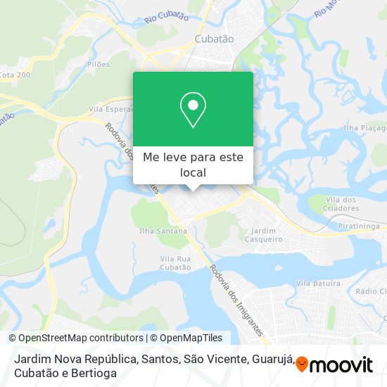 Jardim Nova República mapa