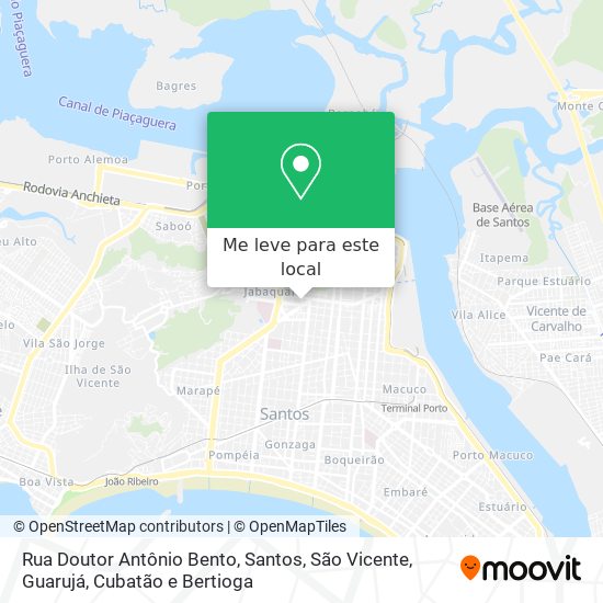 Rua Doutor Antônio Bento mapa