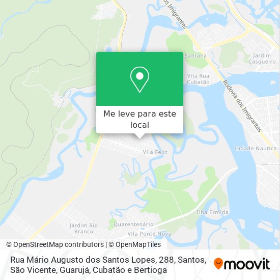 Rua Mário Augusto dos Santos Lopes, 288 mapa