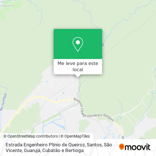 Estrada Engenheiro Plínio de Queiroz mapa