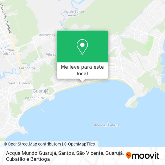 Acqua Mundo Guarujá mapa