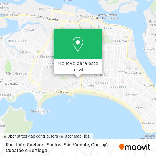 Rua João Caetano mapa