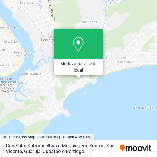 Cris Satie Sobrancelhas e Maquiagem mapa
