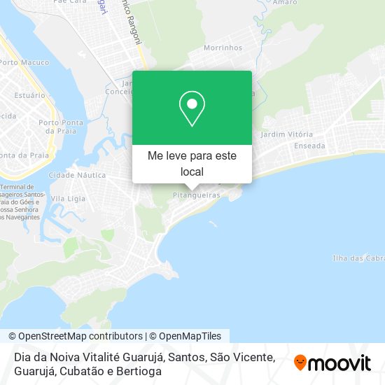 Dia da Noiva Vitalité Guarujá mapa