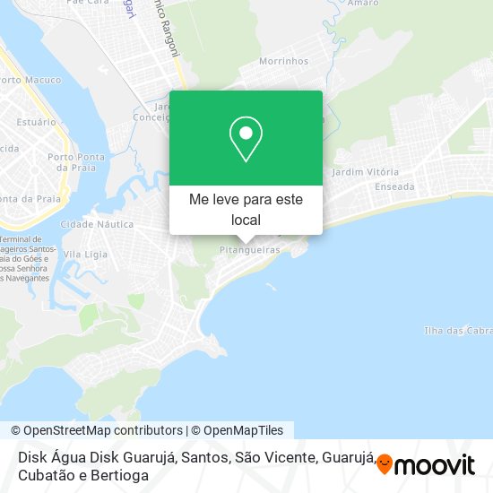 Disk Água Disk Guarujá mapa