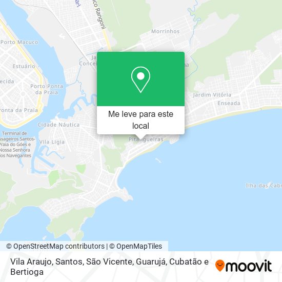 Vila Araujo mapa
