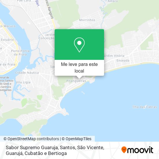 Sabor Supremo Guaruja mapa