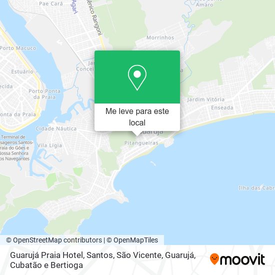 Guarujá Praia Hotel mapa